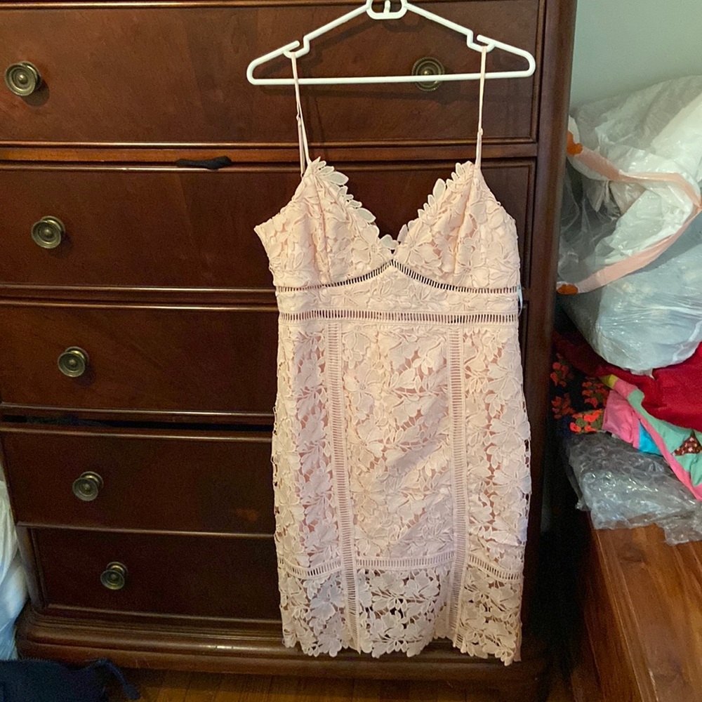 Bardot light pink dress